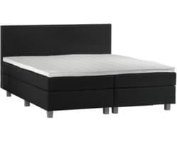 Boxspring Borger 2 persoons  - luxe gestoffeerde boxspring -2 persoon - zwart 180x200
