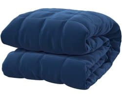 Verzwaringsdeken - Therapiedeken Slaaphulp - Ontspanning Bevorderen - Gelijkmatige Gewichtsverdeling - 235 x 290 cm - Blauw