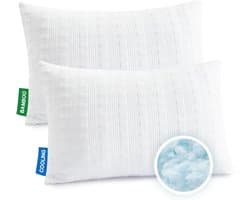 Slaapkussens Set - Traagschuim Kussens - Comfortabel Slapen - Verstelbare Vulling - Queen Size - Wit