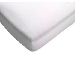 Polydaun - molton hoeslaken - topmatras split - splittopper - 140x200 cm - wit