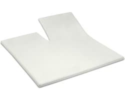 Cinderella - Topper Hoeslaken met split - Tot 15 cm matrashoogte - Double Jersey - 180x200/210 cm - Ivoor