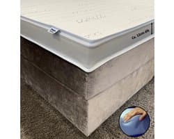 Topper 200x200 - HR60 Koudschuim - Bamboo Exclusive - Anti Allergie - Stevig/ ondersteunend - Ca. 12cm dik