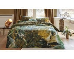 Beddinghouse Fiona dekbedovertrek - Tweepersoons - 200x200/220 cm - Groen