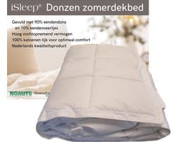 iSleep Zomerdekbed Dons - 90% Eendendons - Tweepersoons - 200x200
