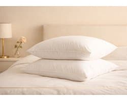 Hoofdkussen 80x80 – Hotelkwaliteit – Comfortabel – Voor Zij- en Rugslapers – Anti Allergisch - Davelta