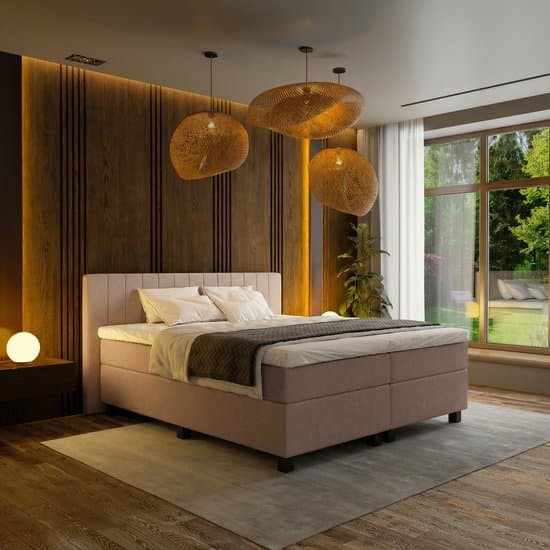 Mörgenn Boxspring Douze - Pocketvering - Oud Roze - 140x200 cm - Inclusief Dekbed en Kussens