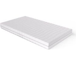 Matras 140x190 - 14cm dik - HR Koudschuim - Bamboo hoes - contour gesneden 7-zone