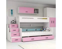 BMS MAX 3 - Bunk Bed - 120x200 - Jeugd - Roze