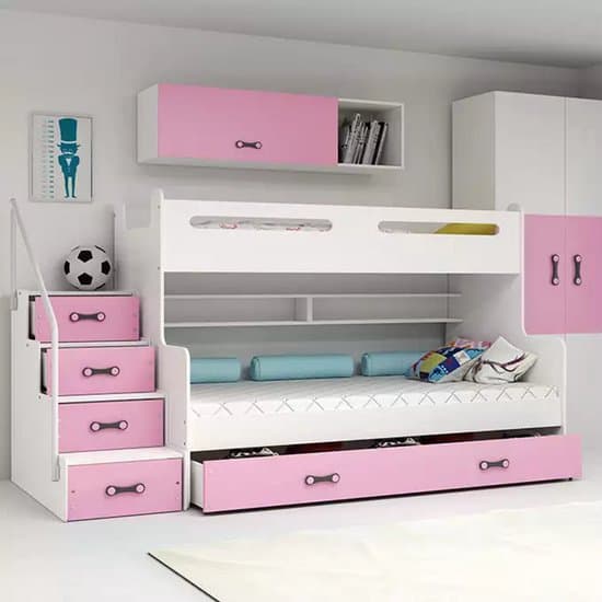BMS MAX 3 - Bunk Bed - 120x200 - Jeugd - Roze
