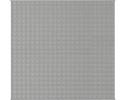 vidaXL - Verzwaringsdeken - 220x240 - cm - 15 - kg - stof - grijs