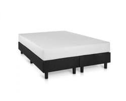 Nessa® - 180x200 Boxspring Studio Luxe HR45 Koudschuim matras Zwart - Inclusief Orthopedisch Koudschuim Matras