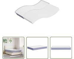 vidaXL Matras - Schuimmatras - Schuimmatras middelzacht 140x200 cm - Tweepersoonsbed - Boxspring - Slaapcomfort