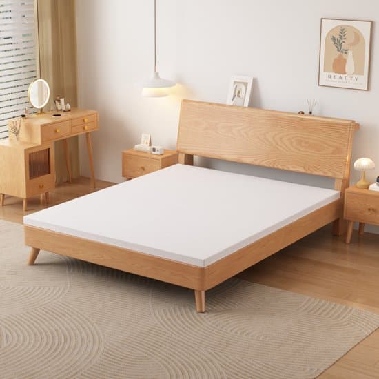 OKWISH Matras 180x200 cm - QX Schuimkern Met Afneembare Wasbare Hoes - H3 Stevigheid - Ademend - Wit