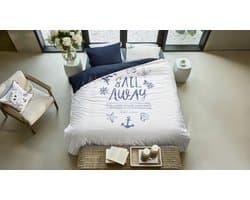 Rivièra Maison Sail Away dekbedovertrek - Tweepersoons - 200 x 200/220 cm - Blauw