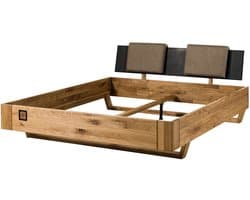 MASSIVMOEBEL24.DE bed KITZBÜHEL #256 natuur 140 x 200 cm