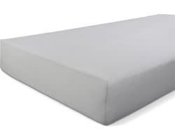 Walra Hoeslaken Jersey Stretch - 160x200/210 - 100% Katoen - Grijs