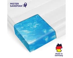 Topdekmatras - gel topper - 180x200 cm - microvezel tijk - 4 cm hoog