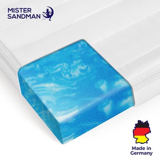 Topdekmatras - gel topper - 180x200 cm - microvezel tijk - 4 cm hoog