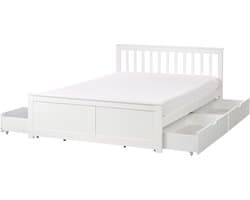 BELIANI OLENDON - Bed met 4 lades - Wit - 140 x 200 cm - Dennenhout