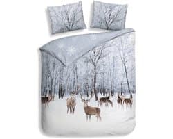 Heckettlane Dekbedovertrek Katoen Satijn Pelle - Natural - 100% Katoen-Satijn - Dekbedovertrek 200x200/220cm - Tweepersoons - Yukon