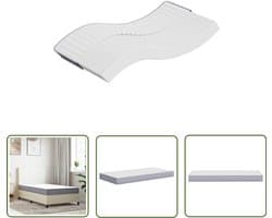 vidaXL Matras - Schuimmatras - Schuimmatras middelzacht 120x200 cm - Tweepersoonsbed - Boxspring - Slapen