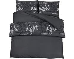 Dekbedovertrekset | Beddengoed 260x220 cm katoen zwart