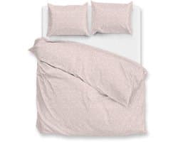 Zohome Dekbedovertrek Petali di Lino - Deken - Dekbed - Roze - 100% Katoen - Bloemen - 240x220 + 2 slopen 60/70 cm
