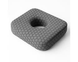 Piercing Kussen- Donut kussen- Oorkussen-- Ringkussen - Memory Foam- Grijs