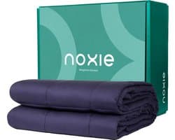 Noxie Premium Verzwaringsdeken 8 KG - Weighted Blanket - Katoen - 150x200cm - Blauw