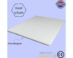 SwissTop® - Koudschuim Topper - 7 cm dik - 140x200 - Topdekmatras - Tencel