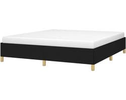 Boxspring Bedframe - Slaapmeubel Ledikant - Goede Nachtrust - Multiplex Lattenbodem - 160x200 cm - Zwart