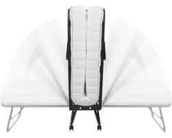 Troonz® Opklapbed Verona 120x200 cm – Opklapbed - Logeerbed met Luxe Ergonomisch Matras van 12 cm - Tweepersoonsbed