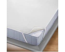 Princessmatras Beschermer Waterdicht -Molton -flanel-100% katoen -Plateau Model -160x200 cm Wit