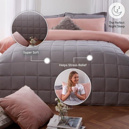 Verzwaringsdeken - 4KG - Zware deken - Glasparels - Polyester - Ademend