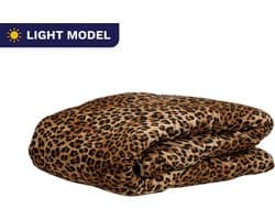 Zelesta Wonderbed Light Jaguar Skin Light 240x200cm - Dekbed zonder overtrek - 30 dagen proefslapen - Wasbaar hoesloos dekbed - Bedrukt dekbed - Dekbed met print - Zomerdekbed