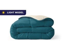 Zelesta Royalbed Light Midnight & Sand Beach 240x200cm - Dekbed zonder overtrek - 30 dagen proefslapen - Wasbaar hoesloos dekbed - Bedrukt dekbed - Zomerdekbed