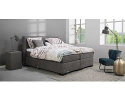 Boxspring 140x200 - Caresse 3800 - Elektrisch - Meegestoffeerde Pocket Matrassen - Incl. 730 HR Topper - Orleans D Grey D7