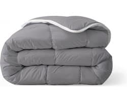 Zelesta® Everyday Uni Anthracite 240x200cm - Dekbed zonder overtrek - 30 dagen proefslapen - Wasbaar hoesloos dekbed - Bedrukt dekbed - All year zomerdekbed & winterdekbed