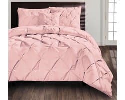 Beau Maison - Monte Carlo - Roze - Lits Jumeaux - 240 x 200/220 cm