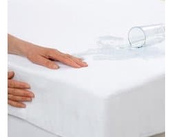 Homéé®️ Pure'protection Molton Flanel Hoeslaken waterdicht matrasbeschermer TPU ( tot 30cm) 140x200 cm 100% katoen wit tweepersoons bed | ademend, zacht en antiallergisch | Ondoordringbaar voor huisstofmijt | perfecte pasvorm