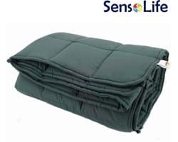 Verzwaringsdeken CLASSIC donker grijs - 13 kg - 220x240cm – 100% Katoen - SensoLife Weighted blanket XXL