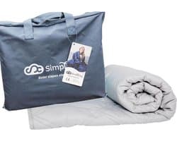 Verzwaringsdeken Katoen 4,5 KG Weighted Blanket – Nieuwste Generatie Verzwaarde Dekens – 200 x 140