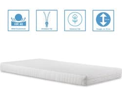 Anno 1588 Matras Londen - HR40 Koudschuim matras - Open cel - Medium - ca. 16 cm - 120x200 cm