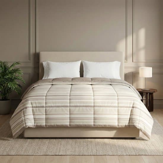 Dekbed-Discounter - Fresh and Co Dekbed Zonder Overtrek 240 x 200 cm - Wasbaar dekbed - Wasbaar op 40 graden - All season dekbed - Beige