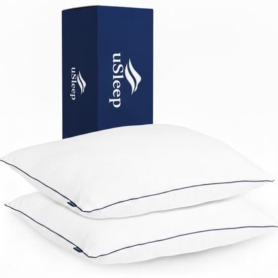 uSleep® - Hoofdkussen - Luxe Hotel Kwaliteit Hoofdkussen - 60x70 cm - Set van 2 stuks - Aanpasbaar Design Kussen - Hoofdkussen Nekklachten - Anti Allergie Kussens – Wasbaar – Wit – Medium - Voor Rug Zij en Buikslaper – Slaapkussen