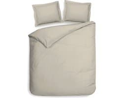 Heckettlane Punto Dekbedovertrek - Tweepersoons - Katoensatijn - 200x200-220cm - Natural