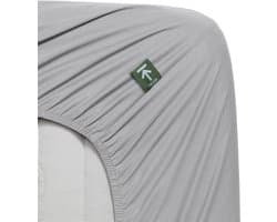 Beddinghouse - Percale-katoen - Split-topper - Hoeslaken - 180x220 cm - Licht grijs