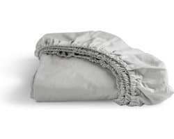 Cinderella - Weekend - Hoeslaken - Geschikt voor Boxspring - 100% Katoen - 160x200 cm- Tot 25 cm matrashoogte - Lichtgrijs