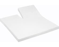 Cinderella - Single-Split - Topper Hoeslaken - Premium Molton - Tot 25 cm matrashoogte - 160x200 cm - Wit
