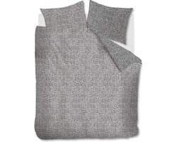 Riviera Maison Hamilton dekbedovertrek - Lits-Jumeaux XL - 260x200/220 - Antraciet